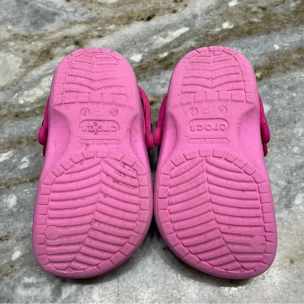 Girls Disney Minnie Mouse Crocs 6 C 7